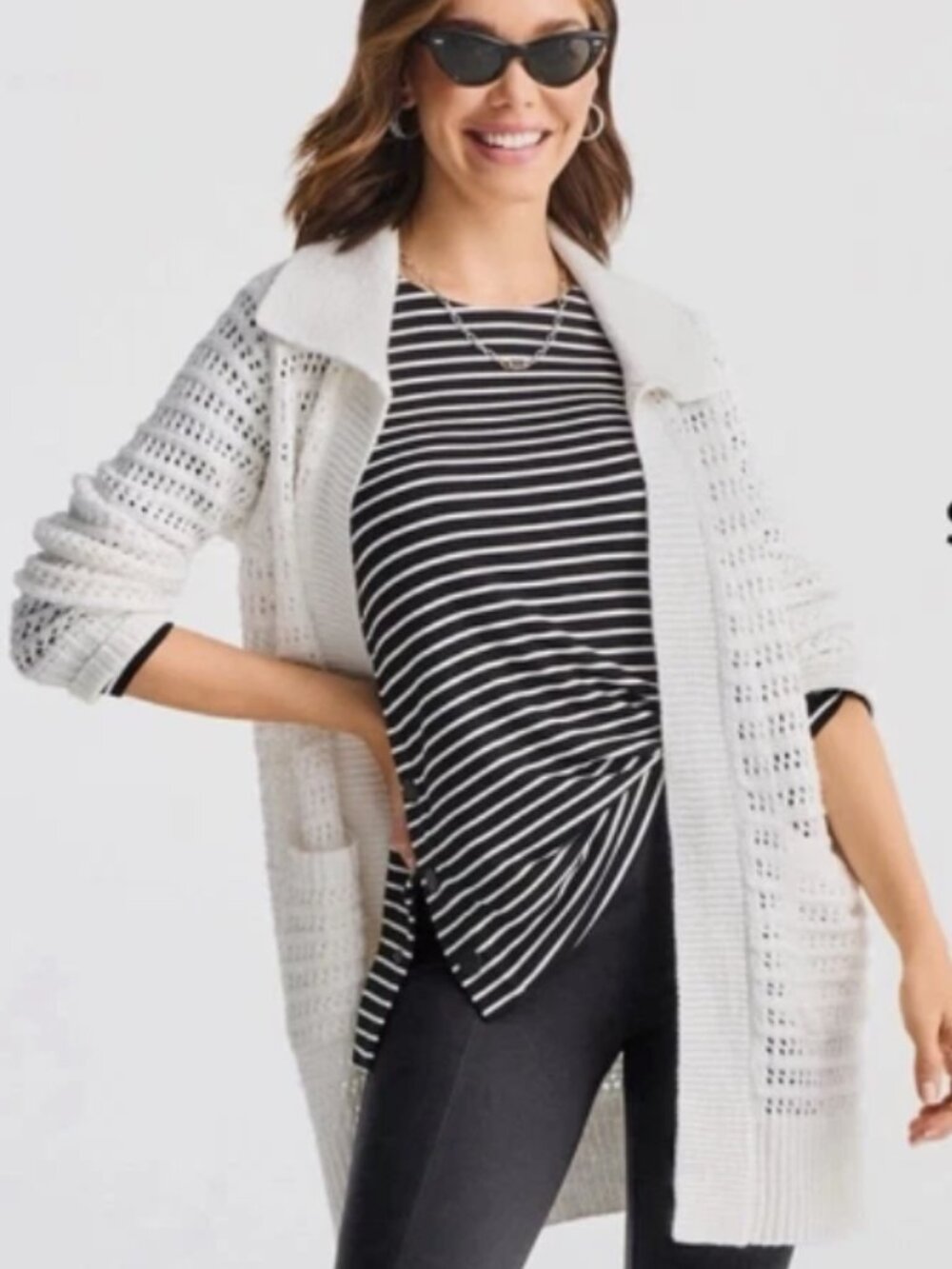 CAbi Style 6332 Top Size Medium | Chic Career-to-Casual Blouse